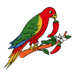 Parrot perching